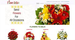Desktop Screenshot of flowerdelhi.com