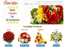 Tablet Screenshot of flowerdelhi.com